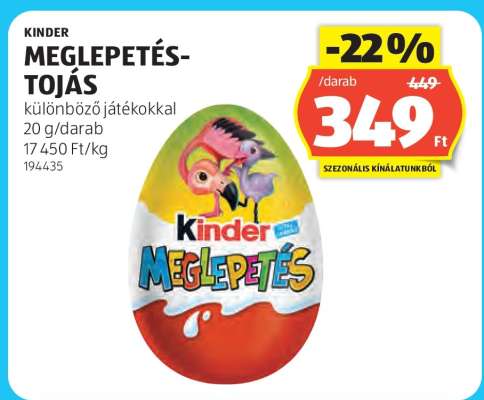 KINDER MEGLEPETÉS TOJÁS