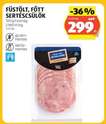 Füstölt, főtt sertéscsülök