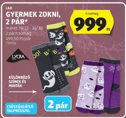 GYERMEK ZOKNI, 2 PÁR