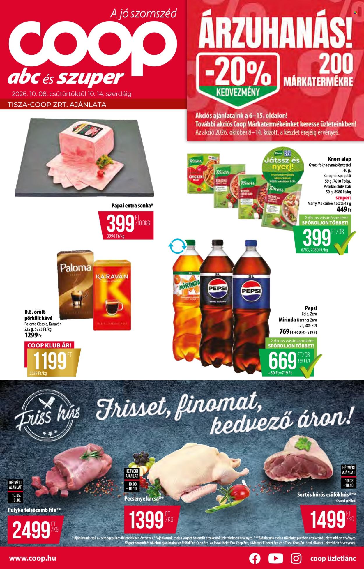 Coop akciós újságok - 2026.10.08 - 2026.10.14. Oldal 1