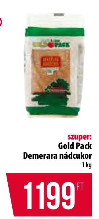 Gold Pack Demerara nádcukor