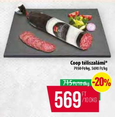 Coop téliszalámi