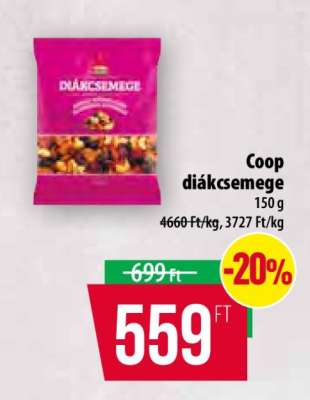 Coop diákcsemege