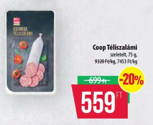 Coop téliszalámi