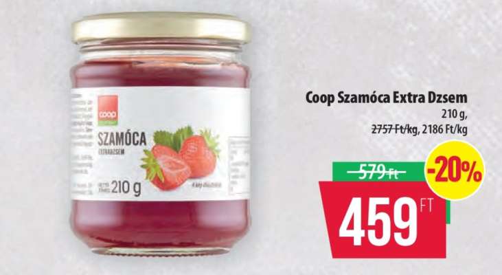 Coop Szamóca Extra Dzsem