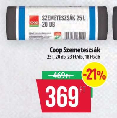 Coop szemeteszsák