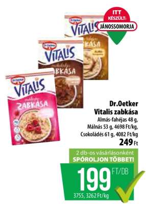 DR OETKER Vitalis zabkása*