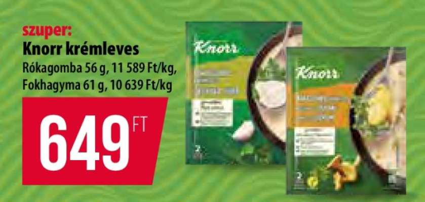 Knorr krémleves