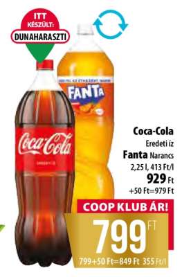 Coca-Cola Eredeti íz / Fanta Narancs
