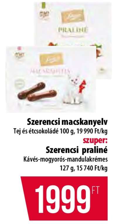 SZERENCSI PRALINÉ