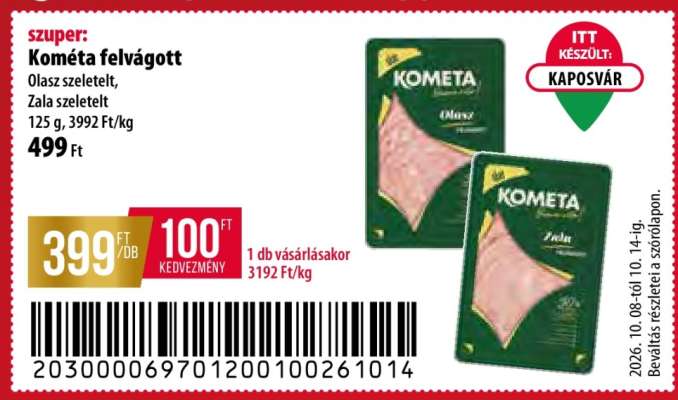 KOMETA Felvágott