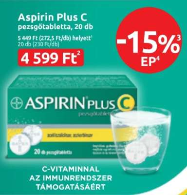 Aspirin Plus C pezsgőtabletta, 20 db
