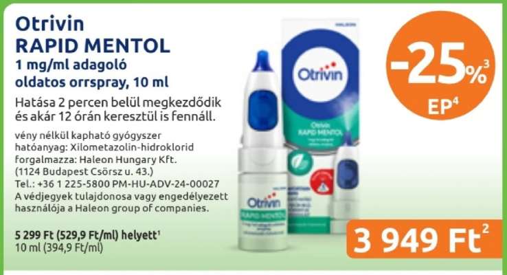 Otrivin RAPID MENTOL