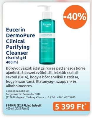 Eucerin DermoPure Clinical Purifying Cleanser