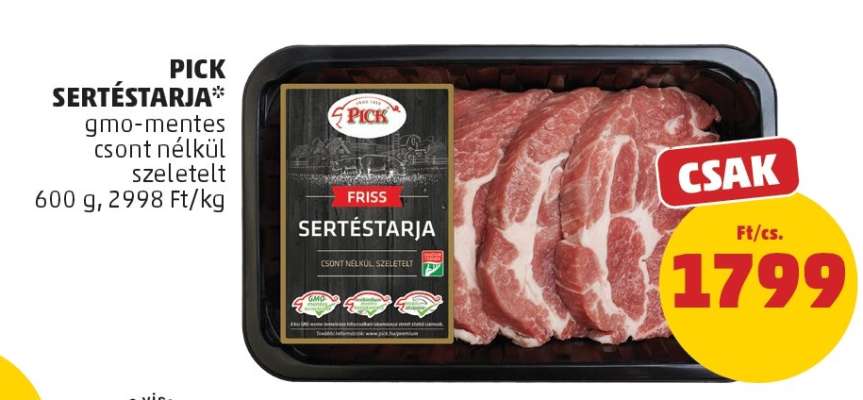 PICK Sertéstarja