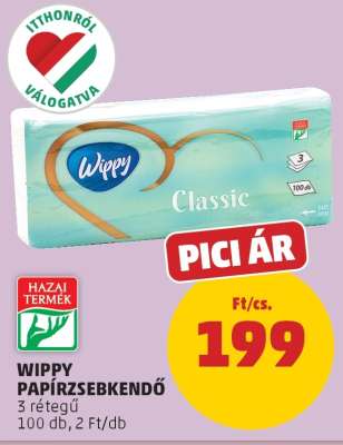 Wippy Papírzsebkendő