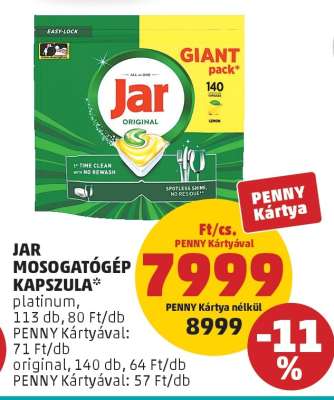 Jar mosogatógép-kapszula