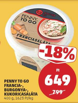 PENNY TO GO Francia-, Burgonya-, Kukoricasaláta