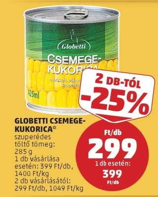 Globetti Csemege-Kukorica