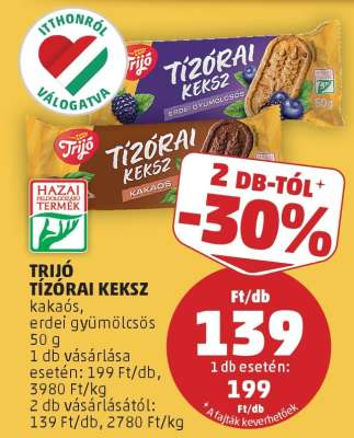 Trijó Tízórai Keksz
