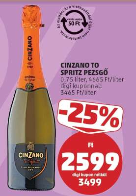 Cinzano To Spritz Pezsgő