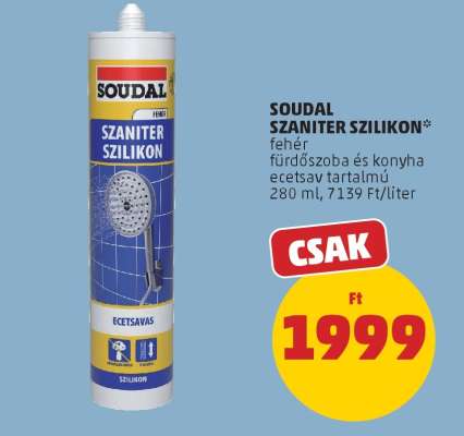 SOUDAL SZANITER SZILIKON