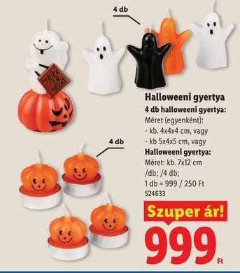 Halloweeni gyertya