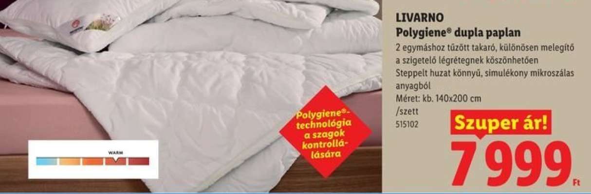 LIVARNO Polygiene® dupla paplan