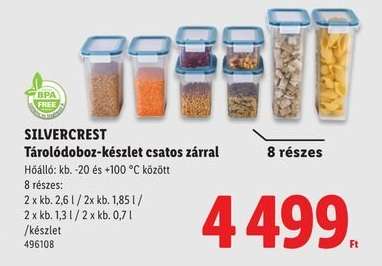Silvercrest Tárolódoboz-készlet csatos zárral