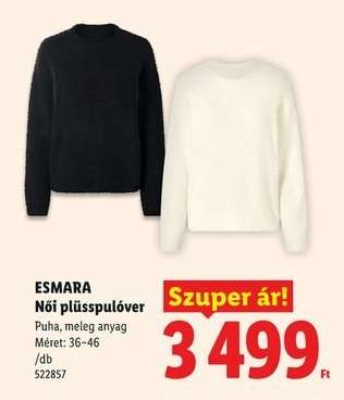 ESMARA Női plüsspulóver