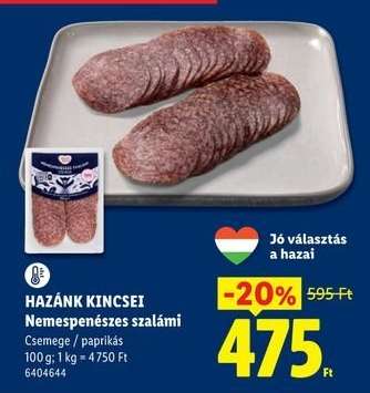 HAZÁNK KINCSEI Nemespenészes szalámi