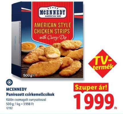 MCENNEDY Panírozott csirkemellcsíkok