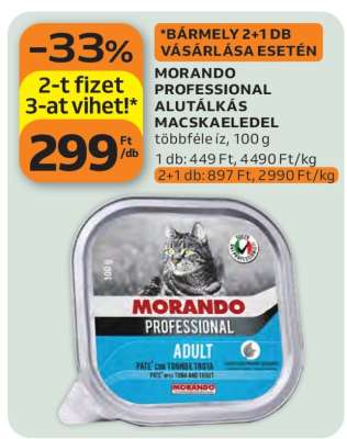 MORANDO PROFESSIONAL ALUTÁLKÁS MACSKAELEDEL