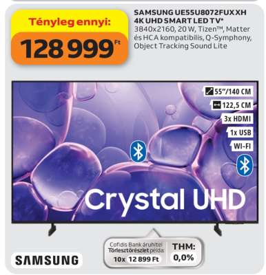 SAMSUNG UE55U8072FUXXH 4K UHD SMART LED TV