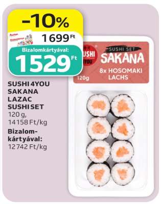 SUSHI 4YOU SAKANA LAZAC SUSHI SET
