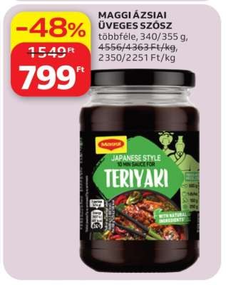 MAGGI ÁZSIAI ÜVEGES SZÓSZ