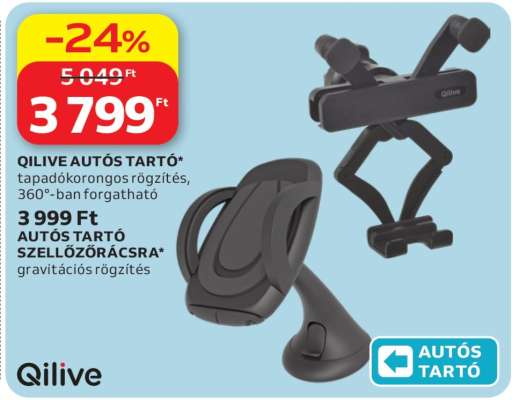 Qilive autós tartó