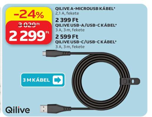 QILIVE A-MICROUSB KÁBEL