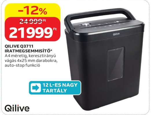 QILIVE Q3711 IRATMEGSEMMISÍTŐ