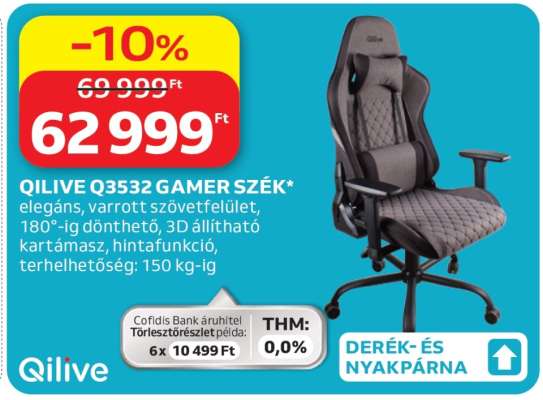 QILIVE Q3532 GAMER SZÉK