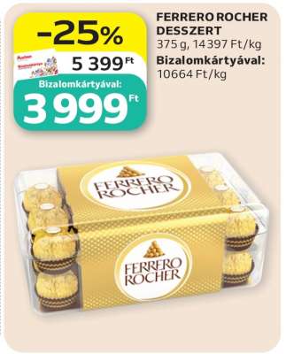 Ferrero Rocher desszert