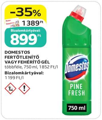 DOMESTOS FERTŐTLENÍTŐ VAGY FEHÉRÍTŐ GÉL