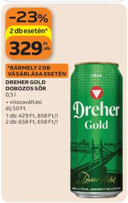 Dreher Gold Dobozos Sör