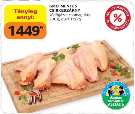 GMO-mentes csirkeszárny