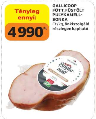 GALLICOOP FŐTT, FÜSTÖLT PULYKAMELL-SONKA