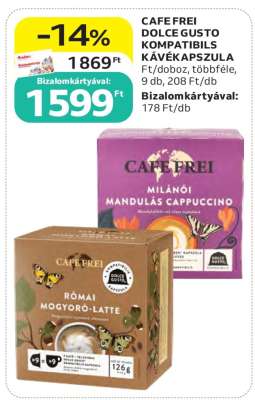 CAFE FREI Dolce Gusto kompatibilis kávékapszula