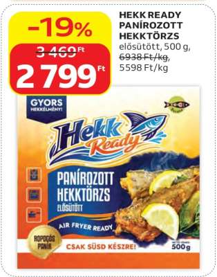HEKK READY PANÍROZOTT HEKKTÖRZS