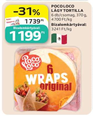 POCO LOCO LÁGY TORTILLA
