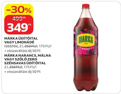 MÁRKA ÜDÍTŐITAL VAGY LIMONÁDÉ