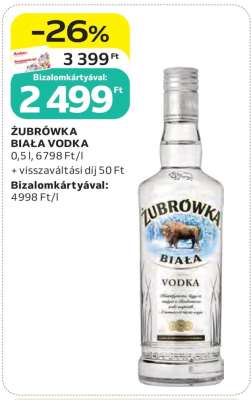 ZUBROWKA Biala vodka*